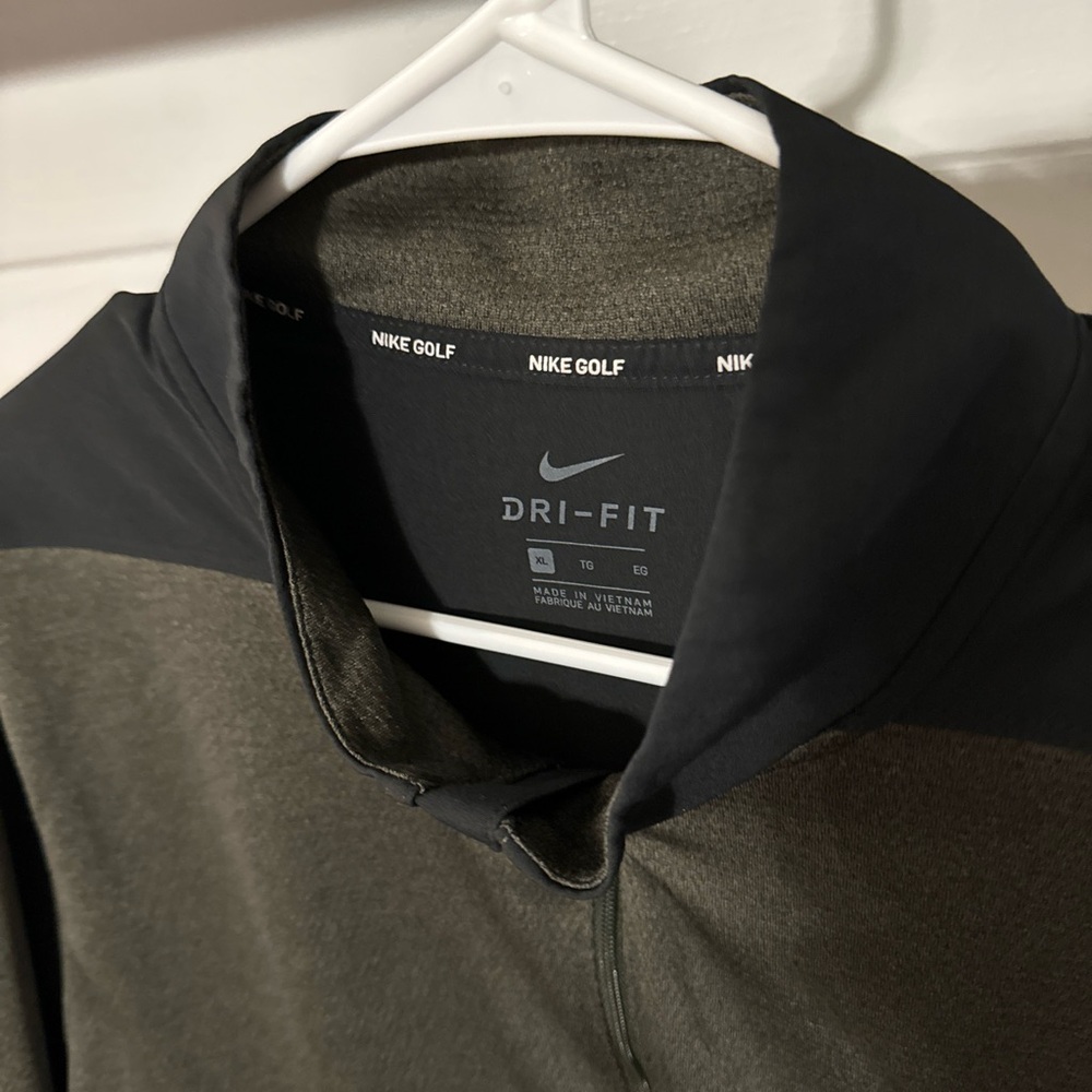 NIKE GOLF MENS XL GREY BLACK PULLOVER - Picture 1 of 6